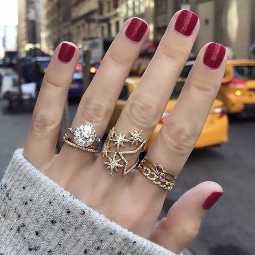 New York Stars and Chains Rings