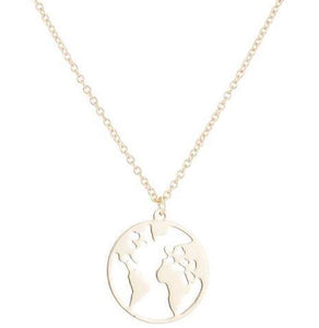 travel the world necklace fashion nova