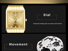 Load image into Gallery viewer, golden watch vintage watch for men luxury watches mens fashion daniel wellington