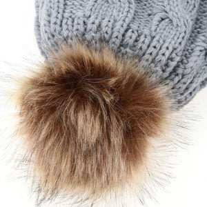 Matching PomPom Hat for kids and adults fashion