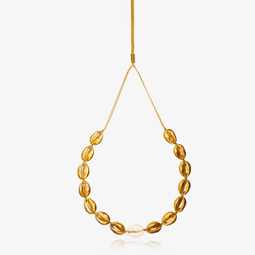 Golden Cowrie Necklace