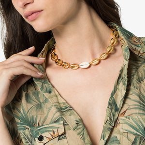 Golden Cowrie Necklace