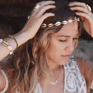Golden Cowrie Necklace