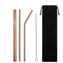Load image into Gallery viewer, Eco Friendly Reusable Straws - 5 Piece Set