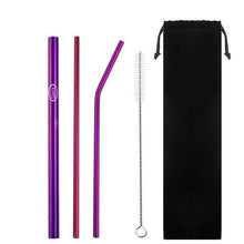 Load image into Gallery viewer, Eco Friendly Reusable Straws - 5 Piece Set