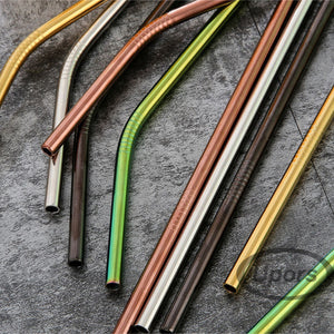 Eco Friendly Reusable Straws - 5 Piece Set