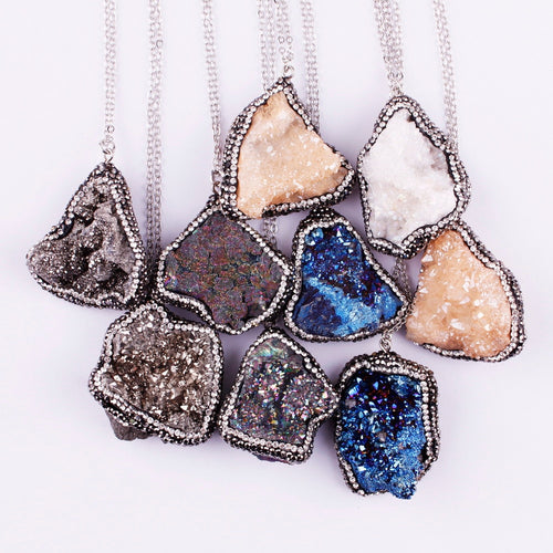 Druzy Quartz Necklace