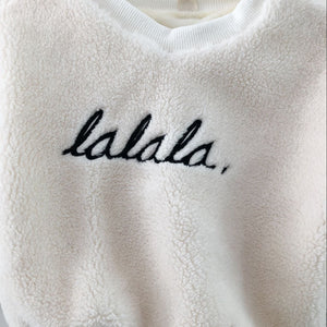 Stylish and warm La La La jumper for kids children's fashion
