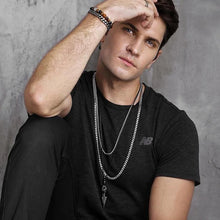 Load image into Gallery viewer, arrow necklace pendant leather mens fashion boohoo man