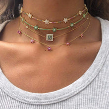 Load image into Gallery viewer, Rainbow Star Choker