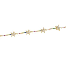 Load image into Gallery viewer, Rainbow Star Choker