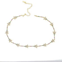 Load image into Gallery viewer, Rainbow Star Choker
