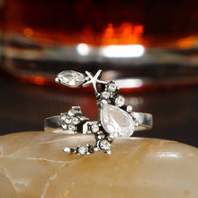 Load image into Gallery viewer, Crystal Moon Ring Set
