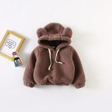 Load image into Gallery viewer, kids clothing and baby clothes teddy bear hoodie