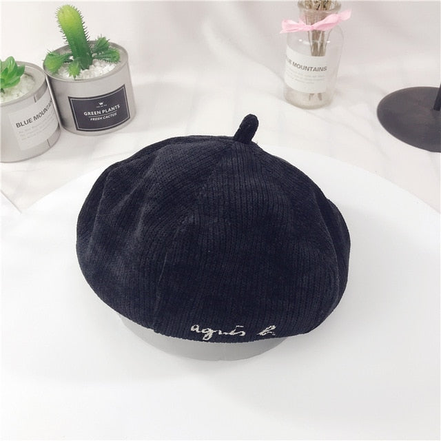 Corduroy Beret for Kids next boys and girls