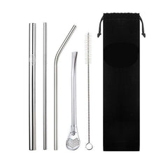 Load image into Gallery viewer, Eco Friendly Reusable Straws - 5 Piece Set